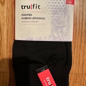 TruFit Black Footed Fleece Leggings